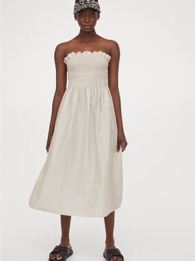 h&m cream wrap dress Ladies - Cream Satin Wrap Dress - Size: XS